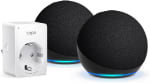 Echo Dot (5.ª generación) pack de 2 + Mini Enchufe Tapo P100MA por 63.98€