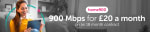 Toob Full Fibre 900Mb Broadband £20/month