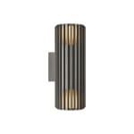 2 Aludra Double Seaside, aluminium, antraciet buitenwandlampen