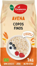 El Granero Integral Copos Suaves Avena Integral Ecológica 1 kg por 2,77€