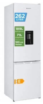 GEDTECH Réfrigérateur congelateur bas - GCB262WH Blanc - capacité 262L à 259,99€