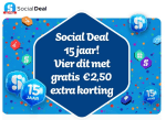 €2,50 extra korting bij Social Deal