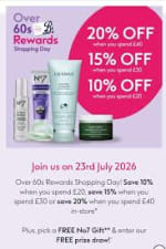 Boots Over 60s Rewards Get Up to 20% Off