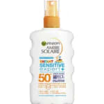 Garnier Ambre Solaire Sensitive Expert+ Kinderspray SPF 50+ 200 ml voor €9,82