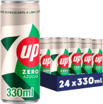 24 latas 7 UP Refresco cero de lima y limón 330 ml por 7,53€