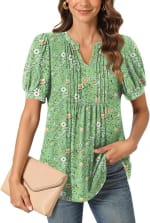 Blusa Dama Vuelta Mangas Botones por $53 | Amazon