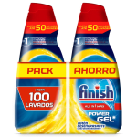 2 x Finish All in 1 Max Power Gel Limón Desengrasante para Lavavajillas por 7.99€