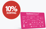 10% Korting op fashioncheque