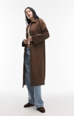 Abrigo ASOS DESIGN Marrón por solo 28,05€