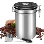 Recipiente Hermético de Acero Inoxidable para Café 1800 ml con Válvula CO2 por 9.99€