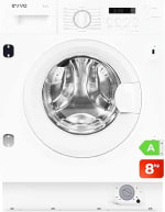 EVVO Lavadora Integrable 8kg, Vapor, Eficiciencia Clase A, Motor Inverter por 226,90€