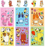 6/12/18 Uds. Pegatinas d/rompecabezas d/perro de Anime Bluey $942 En AliExpress.com