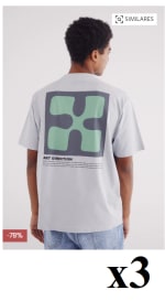 3 Camisetas para Hombre Springfield Art Direction por 7.98€