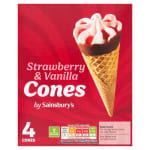 Sainsbury's Strawberry & Vanilla / Toffee & Vanilla / Mint Choc / Millionaires Ice Cr