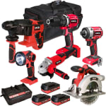 Excel 18V Cordless 6-Piece Tool Kit – 3 x 2.0Ah Batteries + Charger in Bag – £228 wit