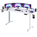 Mesa altura regulable eléctrica blanca 160x75x73-118cm por 99,95€