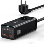 Baseus GaN3 PowerCombo Cargador USB C 100W con toma corriente + 4 puertos por 37,99€