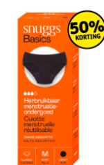 50% korting op Snuggs Menstruatieondergoed bij Kruidvat