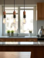 Lámpara de techo Klimt de una luz E27 y de color cobre por 4,99€