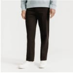 Pantalon chino large - Marron à 15€
