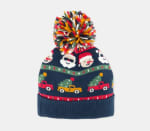 Gorro jacquard Papá Noel y coches de niño por 4.79€.