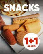 1+1 gratis op snacks bij Kwalitaria