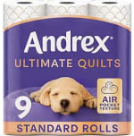Andrex Ultimate Quilts Toilet Tissue 9 Toilet Rolls - S&S £3.80 / £3.40
