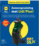 25% EXTRA korting op de zomeropruiming met Lidl Plus