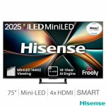 Hisense 75U7QTUK 75 Inch Mini LED 4K Smart TV for £699.98 with Checkout Discount