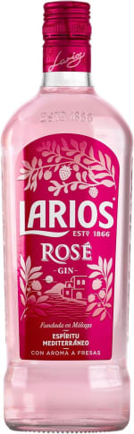 2 botellas Larios Rosé Ginebra Premium Mediterránea 70cl por 19.12€