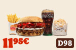 Menú Grand Whiskey BBQ mediano + Mini King Fusion por 11,95€