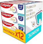 12 pastas Colgate Total Junior Prevención activa 50ml por 12.15€