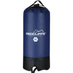 Camping Shower with Pump available for £4.99 at The Range. Free Click & Collect only.