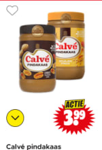 Calvé pindakaas 1 KG voor €3,99 bij Dirk