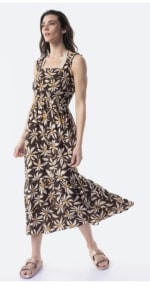 Vestido largo estampado de mujer TEX por 9.99€.