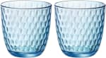 12 vasos Rocco Bormioli Slot de vidrio, Turquesa por 11.34€