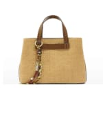 Bolso de mano Parfois estilo tote convertible a bandolera efecto rafia por 12.99€