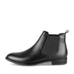 Bottines NOIR Homme CUIR motif Uni A enfiler MATTEO ROSSI à 25€