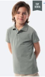 Polo piqué manga corta infantil TEX color caqui por 1.99€
