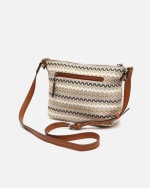 Bolso bandolera pequeño con estampado jacquard y neceser pequeño por 12€