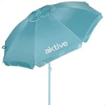 AKTIVE Sombrilla de Playa inclinable D220 cm, Azul, Exterior (62485) por 18.66€