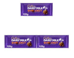 3 Tabletas de Cadbury Dairy Milk Wholenut, chocolate con leche y avellanas por 5.88€