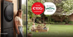 Tot €100 cashback op LG-wasmachines, drogers, was-droogcombinatie en koelkasten