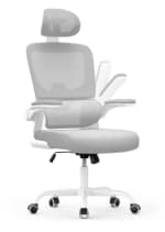 Silla de oficina ergonómica con reposabrazos plegables por 56.86€