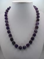 Collar de Amatista facetada con plata fina 925 CAT JOYAS $77.990 en Falabella, Cl
