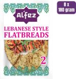 8 x Al'Fez Vuurgebakken Libanese Stijl Flatbreads met Kruidige Za'atar voor €15,39