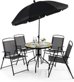 Comedor Jardin Mesa Redonda Cristal 4 Sillas por $3,289 | Oferta Amazon