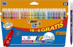 Packs 3 cajas 24 rotuladores BIC Kids Lavables por 7,90€