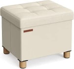 SONGMICS Puff Almacenaje 32 x 40 cm soporta hasta 300 Kg por 22.09€