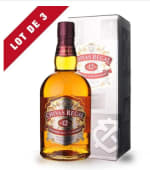 Lot de 3 bouteilles de 70cl de Whisky Chivas Regal 12 ans avec étui à 129,96€